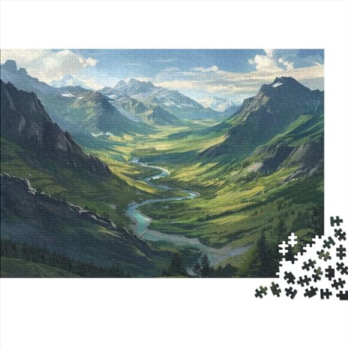 Flüsse Puzzle 1000 Teile Puzzles Für Erwachsene Klassische Puzzles 1000 Teile Erwachsene Puzzlespiel Erwachsene 1000 Teile Erwachsenen Puzzlespiel Puzzel 1000pcs (75x50cm) von ATBNBNUIE