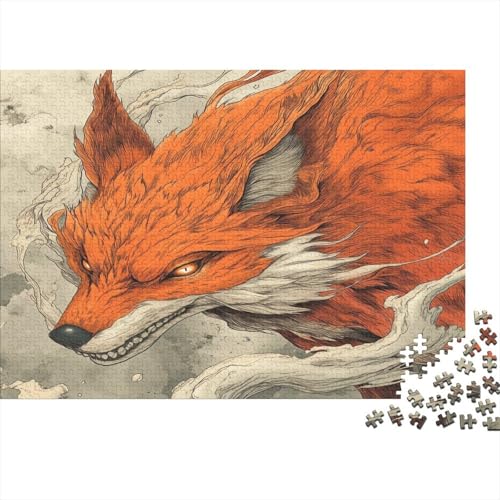 Fuchs Puzzle 1000 Teile,Puzzle Für Erwachsene, Impossible Puzzle, Geschicklichkeitsspiel Für Die Ganze Familie,Puzzle Farbenfrohes,Puzzle-Geschenk,Raumdekoration Puzzel 1000pcs (75x50cm) von ATBNBNUIE