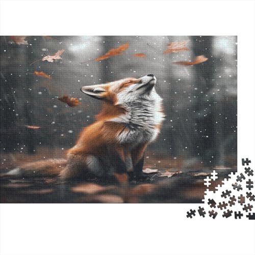 Fuchs Puzzle 1000 Teile Erwachsener Kniffel Spaß Für Die Ganze Familie - Abwechslungsreiche 1000 Puzzleteilige Motive Puzzle Erwachsene, Puzzel 1000pcs (75x50cm) von ATBNBNUIE