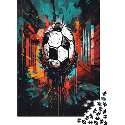 Fußball 1000 Stück Puzzle Für Erwachsene 1000 Stück Puzzle Für Erwachsene-Crazy Süßigkeiten-1000 Stück Puzzle Große Puzzles Kinder Lernspiel Spielzeug Geschenk Puzzel 1000pcs (75x50c von ATBNBNUIE