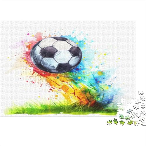 Fußball Puzzlespiel 1000 Teile Puzzle Für Erwachsene Und Kinder Ab 14 Jahren, Erwachsenen Puzzlespiel Puzzel 1000pcs (75x50cm) von ATBNBNUIE