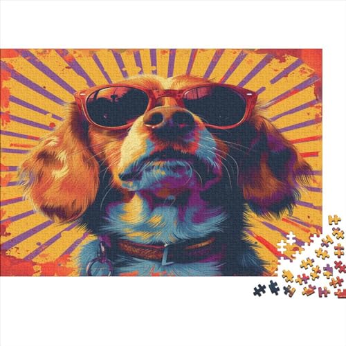 Golden Retriever Puzzle 1000 Teile Puzzle Erwachsene Schwieriges Schwer Puzzle Für Erwachsene Und Kinder Ab 14 Jahren Puzzel 1000pcs (75x50cm) von ATBNBNUIE