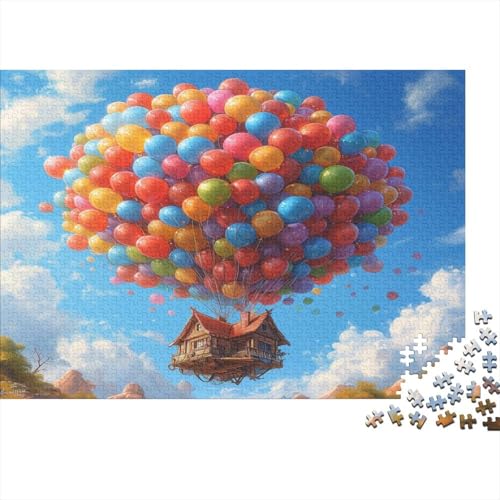 Heißluftballon Puzzle 1000 Teile,für Erwachsene, Impossible Puzzle,farbenfrohes Legespiel,Geschicklichkeitsspiel Für Die Ganze Familie,Erwachsenenpuzzle Puzzel 1000pcs (75x50cm) von ATBNBNUIE