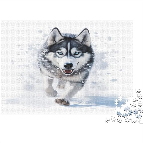 Huskies 1000 Teile Puzzle, Puzzles Für Erwachsene, 1000 Teile Puzzlespiel Für Jugendliche & Erwachsene Puzzlespiel Puzzel 1000pcs (75x50cm) von ATBNBNUIE