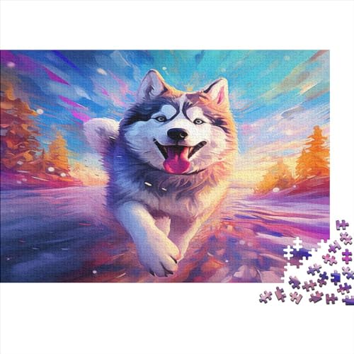 Husky Puzzlespiel 1000 Teile Puzzle Für Erwachsene Und Kinder Ab 14 Jahren, Puzzle Erwachsenen Puzzlespi Puzzel 1000pcs (75x50cm) von ATBNBNUIE