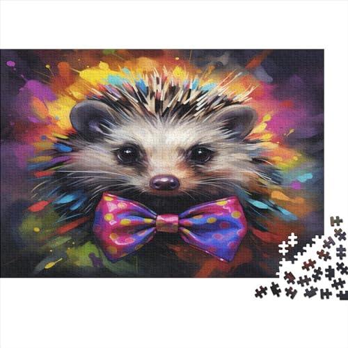 Igel 1000 Stück Puzzles Für Erwachsene Teenager Stress Abbauen Familien-Puzzlespiel 1000-teiliges Puzzle Kinder Lernspiel Spielzeug Geschenk Puzzel 1000pcs (75x50cm) von ATBNBNUIE