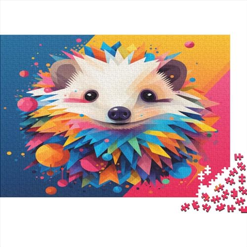 Igel 1000 Stück Puzzles Für Erwachsene Teenager Stress Abbauen Familien-Puzzlespiel 1000-teiliges Puzzle Kinder Lernspiel Spielzeug Geschenk Puzzel 1000pcs (75x50cm) von ATBNBNUIE