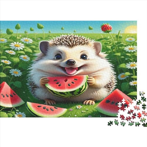 Igel Puzzle 1000 Teile Erwachsene Puzzles Für Erwachsene Klassische Puzzles 1000 Teile Erwachsene Puzzlespiel Schwer Pädagogisches Spielzeug Erwachsene Kinder Puzzel 1000pcs (75x50cm) von ATBNBNUIE