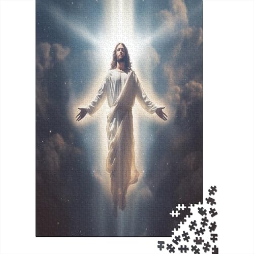 Jesus Puzzle 1000 Teile Erwachsener Kniffel Spaß Für Die Ganze Familie - Abwechslungsreiche 1000 Puzzleteilige Motive Puzzle Erwachsene, Puzzel 1000pcs (75x50cm) von ATBNBNUIE