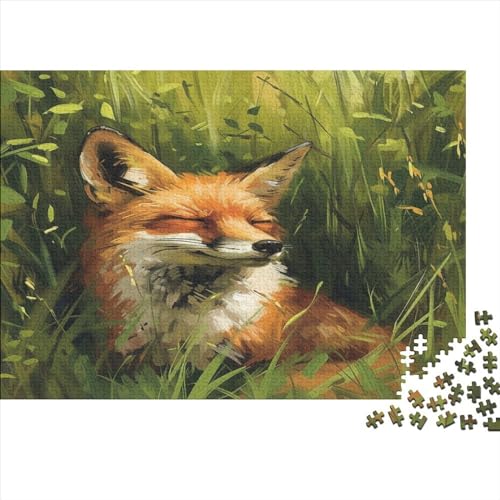 Jungle Fuchs 1000 Stück Puzzles Für Erwachsene Teenager Stress Abbauen Familien-Puzzlespiel 1000-teiliges Puzzle Kinder Lernspiel Spielzeug Geschenk Puzzel 1000pcs (75x50cm) von ATBNBNUIE