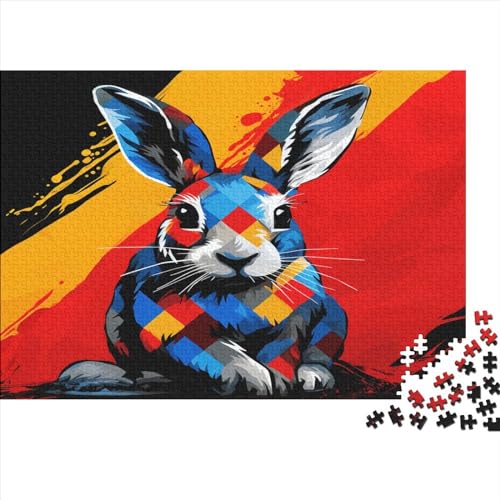 Kaninchen Puzzle 1000 Teile Erwachsener Kniffel Spaß Für Die Ganze Familie - Abwechslungsreiche 1000 Puzzleteilige Motive Puzzlespiel Erwachsene, Puzzel 1000pcs (75x50cm) von ATBNBNUIE