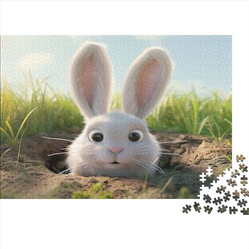 Kaninchen Puzzle 1000 Teile Puzzle Für Erwachsene Und Kinder Ab 14 Jahren Puzzel 1000pcs (75x50cm) von ATBNBNUIE