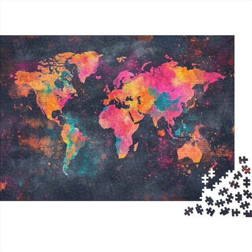 Karte of Europe Puzzle 1000 Teile Erwachsene, Puzzlespiel Jigsaw Puzzles Erwachsenen Puzzlespiel Puzzel 1000pcs (75x50cm) von ATBNBNUIE