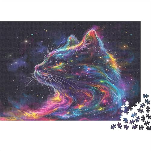 Kat 1000 Stück Puzzles Für Erwachsene Teenager Stress Abbauen Familien-Puzzlespiel 1000-teiliges Puzzle Kinder Lernspiel Spielzeug Geschenk Puzzel 1000pcs (75x50cm) von ATBNBNUIE