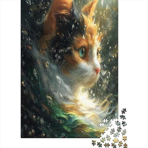 Kat Puzzle 1000 Teile,Puzzlespiel Für Erwachsene,Impossible Puzzle,Puzzle Geschicklichkeitsspiel Für Die Ganze Familie, Geschenke Für Männer/Frauen Erwachsenen Puzzel 1000pcs (75x50cm) von ATBNBNUIE