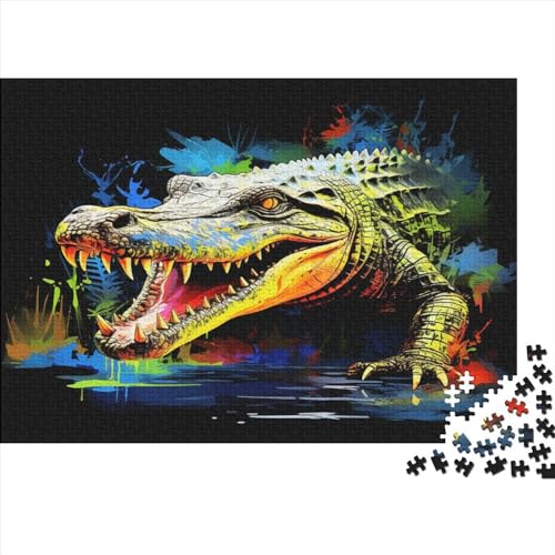 Krokodil 1000 Teile Puzzle, Puzzles Für Erwachsene, 1000 Teile Puzzlespiel Für Jugendliche & Erwachsene Puzzlespiel Puzzel 1000pcs (75x50cm) von ATBNBNUIE