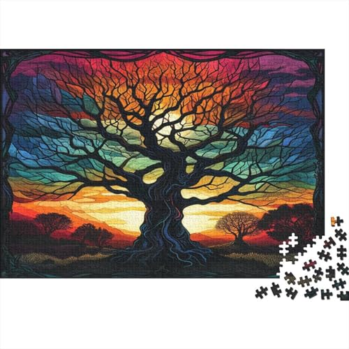 Lebensbaum Puzzle 1000 Teile - Puzzle Für Erwachsene, Puzzle, Puzzlespiel Erwachsenen Puzzlespiel Puzzel 1000pcs (75x50cm) von ATBNBNUIE