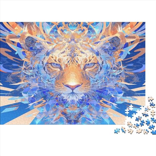 Löwe 1000 Stück Puzzles Für Erwachsene Teenager Stress Abbauen Familien-Puzzlespiel 1000-teiliges Puzzle Kinder Lernspiel Spielzeug Geschenk Puzzel 1000pcs (75x50cm) von ATBNBNUIE