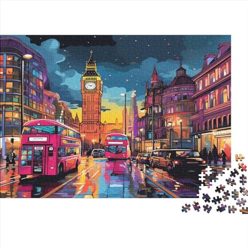 London Stadtscape Puzzlespiel 1000 Teile Puzzles Für Erwachsene Lernspiel Herausforderung Spielzeug 1000 Teile Puzzles Für Erwachsene Kinder Erwachsenen Puzzlespiel Puzzel 1000pcs (75x50cm) von ATBNBNUIE