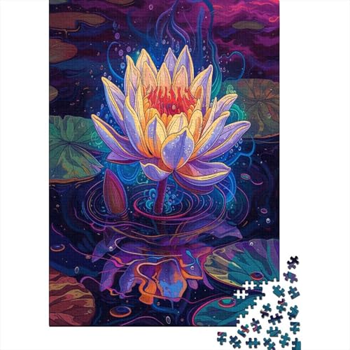 Lotus Puzzle 1000 Teile Puzzle Für Erwachsene Und Kinder Ab 14 Jahren,Puzzlespiel Erwachsenen Puzzlespiel Puzzel 1000pcs (75x50cm) von ATBNBNUIE