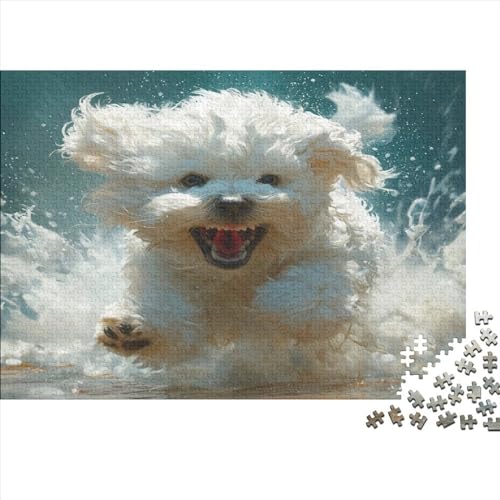 Maltese Hund Puzzle 1000 Teile Puzzles Für Erwachsene Klassische Puzzles 1000 Teile Erwachsene Puzzlespiel Erwachsene 1000 Teile Erwachsenen Puzzlespiel Puzzel 1000pcs (75x50cm) von ATBNBNUIE