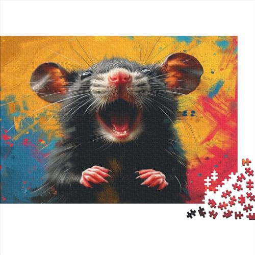 Maus Puzzle 1000 Teile Puzzles Für Erwachsene Lernspiel Herausforderungsspielzeug 1000-teilige Puzzlespiel Für Erwachsene Kinder Puzzel 1000pcs (75x50cm) von ATBNBNUIE