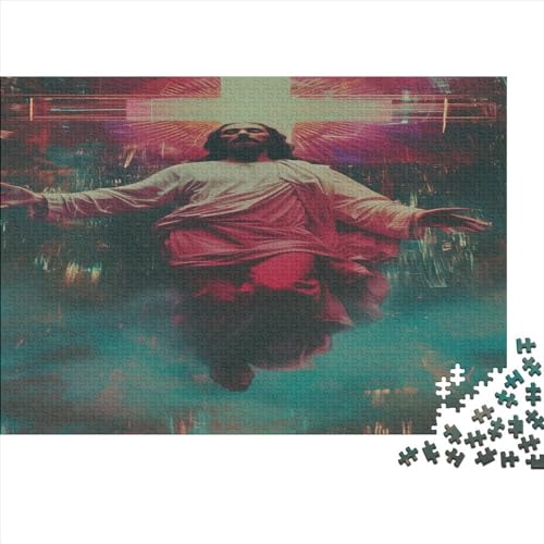 Mythischer Jesus Puzzle 1000 Teile Puzzle Für Erwachsene Und Kinder Ab 14 Jahren Puzzel 1000pcs (75x50cm) von ATBNBNUIE