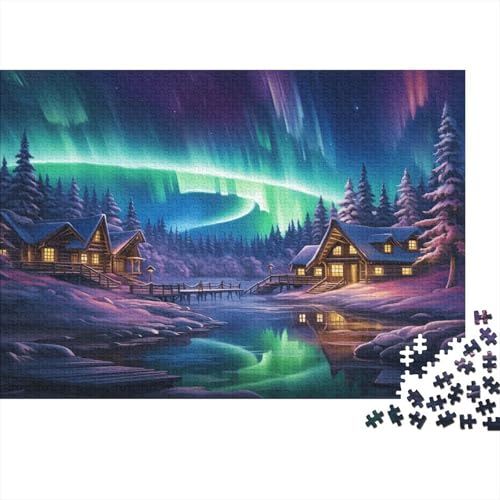 Nordlichter Puzzle 1000 Teile Erwachsener Kniffel Spaß Für Die Ganze Familie - Abwechslungsreiche 1000 Puzzleteilige Motive Puzzle Erwachsene, Puzzel 1000pcs (75x50cm) von ATBNBNUIE