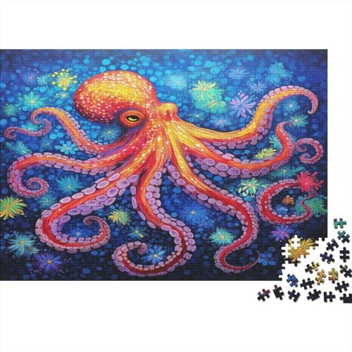 Oktopus Puzzle 1000 Teile Erwachsener Kniffel Spaß Für Die Ganze Familie - Abwechslungsreiche 1000 Puzzleteilige Motive Puzzle Erwachsene, Puzzel 1000pcs (75x50cm) von ATBNBNUIE