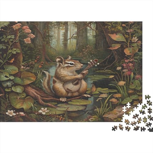 Otter Puzzle 1000 Teile,Puzzle Für Erwachsene, Impossible Puzzle,Puzzle Farbenfrohes Legespiel,GesKükenlichkeitsspiel Für Die Ganze Familie Puzzel 1000pcs (75x50cm) von ATBNBNUIE