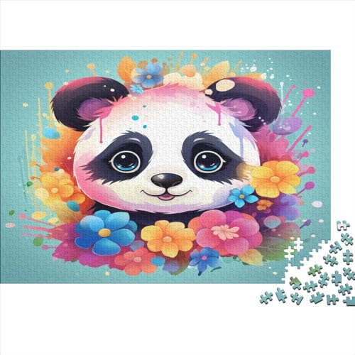 Panda 1000 Stück Puzzles Für Erwachsene Teenager Stress Abbauen Familien-Puzzlespiel 1000-teiliges Puzzle Kinder Lernspiel Spielzeug Geschenk Puzzel 1000pcs (75x50cm) von ATBNBNUIE