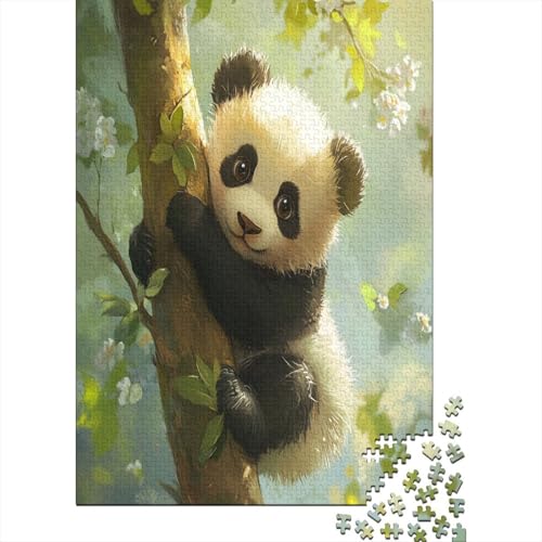 PandaHolz Puzzle Puzzles Pädagogische China Selten Super CuteSpiele Herausforderung Für Kinder Alter 12 Jahre Nach 1000 Stücke Spielzeug300pcs (40x28cm) von ATBNBNUIE