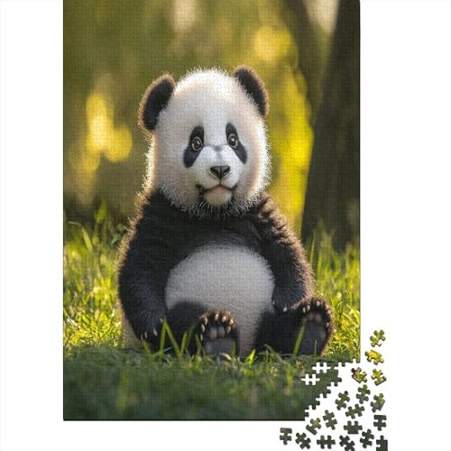 PandaHolz Puzzle Puzzles Pädagogische China Selten Super CuteSpiele Herausforderung Für Kinder Alter 12 Jahre Nach 1000 Stücke Spielzeug300pcs (40x28cm) von ATBNBNUIE