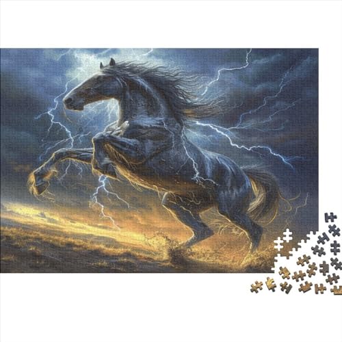 Pferd Puzzlespiel 1000 Teile Für Erwachsene, Einzigartige Kunstwerke Und Vorlage - Geburtstagsgeschenk - Spaßige Puzzles Mit Überraschung Von Puzzle in A Bag Puzzel 1000pcs (75x50cm) von ATBNBNUIE