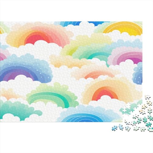 Regenbogen Puzzle 1000 Teile Puzzles Für Erwachsene Klassische Puzzles 1000 Teile Erwachsene Puzzlespiel Erwachsene 1000 Teile Erwachsenen Puzzlespiel Puzzel 1000pcs (75x50cm) von ATBNBNUIE