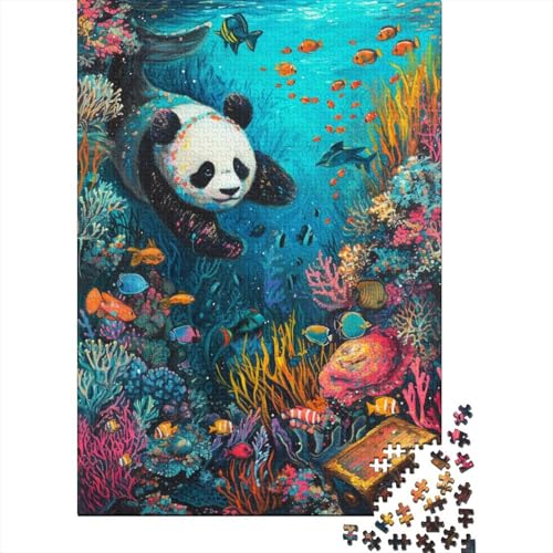 Riesenpanda 1000 Teile,Impossible Puzzle,GesKükenlichkeitsspiel Für Die Ganze Familie, Erwachsenen Puzzlespiel Puzzel 1000pcs (75x50cm) von ATBNBNUIE