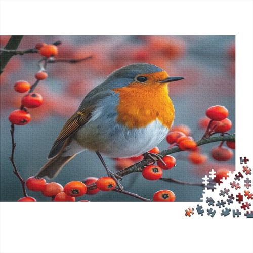 Robin Puzzle 1000 Teile Erwachsener Kniffel Spaß Für Die Ganze Familie - Abwechslungsreiche 1000 Puzzleteilige Motive Puzzle Erwachsene, Puzzel 1000pcs (75x50cm) von ATBNBNUIE