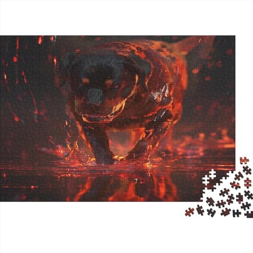 Rottweiler Puzzle 1000 Teile Erwachsener Kniffel Spaß Für Die Ganze Familie - Abwechslungsreiche 1000 Puzzleteilige Motive Puzzle Erwachsene, Puzzel 1000pcs (75x50cm) von ATBNBNUIE