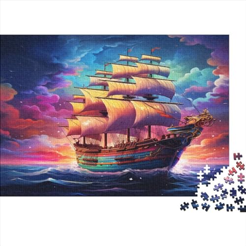 SailBoot 1000 Stück Puzzles Für Erwachsene Teenager Stress Abbauen Familien-Puzzlespiel Mit Poster in 1000-teiliges Puzzle Kinder Lernspiel Spielzeug Geschenk Puzzel 1000pcs (75x50cm) von ATBNBNUIE