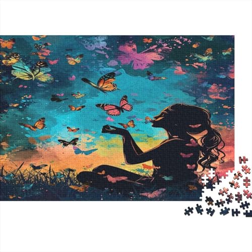 Schmetterling 1000 Teile, Impossible Puzzle,Geschicklichkeitsspiel Für Die Ganze Familie, Erwachsenenpuzzle Ab 14 Jahren Puzzel 1000pcs (75x50cm) von ATBNBNUIE