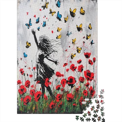 Schmetterling Puzzle 1000 Teile,Puzzle Für Erwachsene, Impossible Puzzle, Geschicklichkeitsspiel Für Die Ganze Familie,Puzzle Legespiel- Erwachsenenpuzzle Puzzel 1000pcs (75x50cm) von ATBNBNUIE