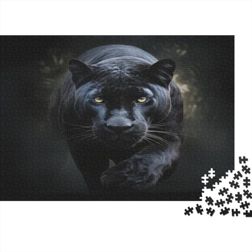 Schwarzer Panther Puzzle 1000 Teile Erwachsener Kniffel Spaß Für Die Ganze Familie - Abwechslungsreiche 1000 Puzzleteilige Motive Puzzlespiel Erwachsene, Puzzel 1000pcs (75x50cm) von ATBNBNUIE