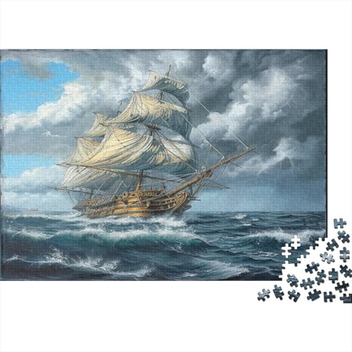 Segelboot Puzzlespiel 1000 Teile Puzzle Für Erwachsene Und Kinder Ab 14 Jahren, Puzzle-Motiv Erwachsenen Puzzlespiel Puzzel 1000pcs (75x50cm) von ATBNBNUIE