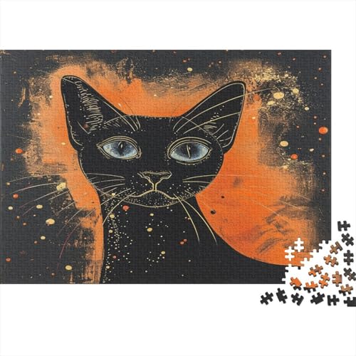 Siamese Kat Puzzlespiel 1000 Teile Puzzle Für Erwachsene Und Kinder Ab 14 Jahren, Erwachsenen Puzzlespiel Puzzel 1000pcs (75x50cm) von ATBNBNUIE