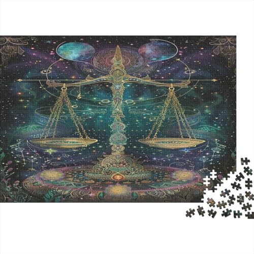 Sonne Mond Puzzle 1000 Teile,Puzzle Für Erwachsene, Impossible Puzzle,Puzzle Farbenfrohes Legespiel,Geschicklichkeitsspiel Für Die Ganze Familie Puzzel 1000pcs (75x50cm) von ATBNBNUIE