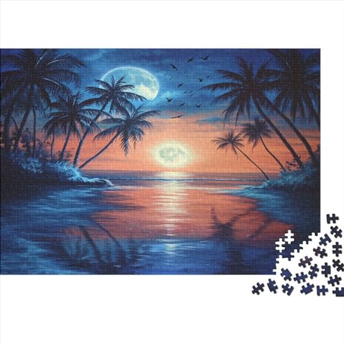 Strand Puzzle 1000 Teile,Puzzlespiel Für Erwachsene,Impossible Puzzle,Puzzle GesKükenlichkeitsspiel Für Die Ganze Familie, Geschenke Für Männer/Frauen Erwachsenen Puzzel 1000pcs (75x50cm) von ATBNBNUIE