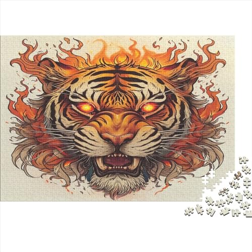 Tiger 1000 Stück Puzzle Für Erwachsene 1000 Stück Puzzle Für Erwachsene-Crazy Süßigkeiten-1000 Stück Puzzle Große Puzzles Kinder Lernspiel Spielzeug Geschenk Puzzel 1000pcs (75x50cm) von ATBNBNUIE