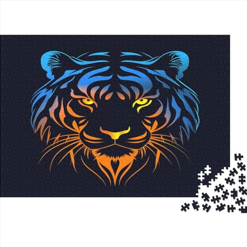 Tiger Puzzle 1000 Teile Erwachsener Kniffel Spaß Für Die Ganze Familie - Abwechslungsreiche 1000 Puzzleteilige Motive Puzzlespiel Erwachsene, Puzzel 1000pcs (75x50cm) von ATBNBNUIE