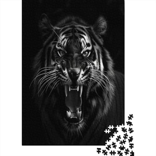 Tiger Puzzle 1000 Teile Erwachsener Kniffel Spaß Für Die Ganze Familie - Abwechslungsreiche 1000 Puzzleteilige Motive Puzzlespiel Erwachsene, Puzzel 1000pcs (75x50cm) von ATBNBNUIE