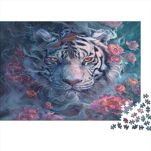 Tiger Puzzle 1000 Teile Erwachsener Kniffel Spaß Für Die Ganze Familie - Abwechslungsreiche 1000 Puzzleteilige Motive Puzzlespiel Erwachsene, Puzzel 1000pcs (75x50cm) von ATBNBNUIE